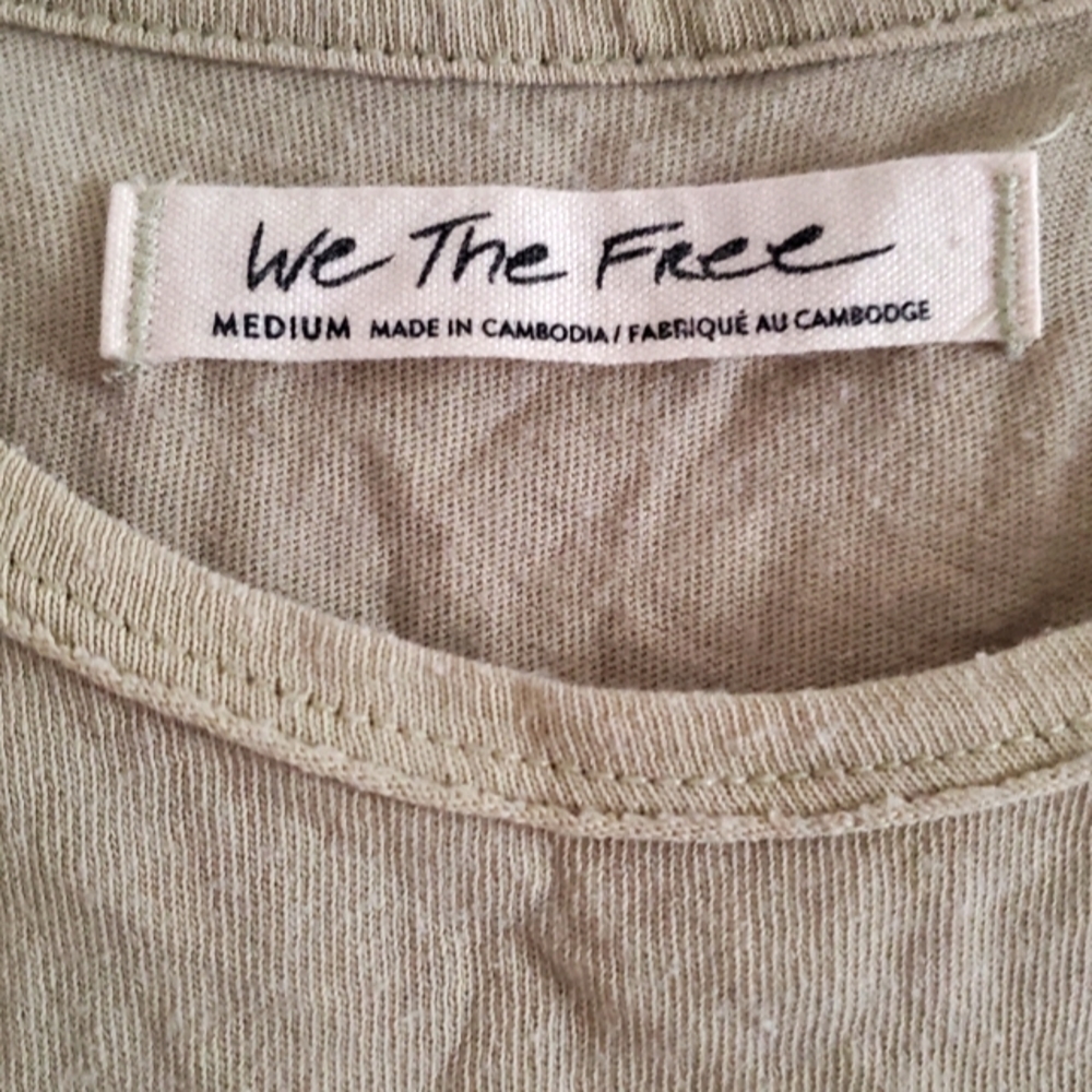 Free People Medium Light Green Shirt